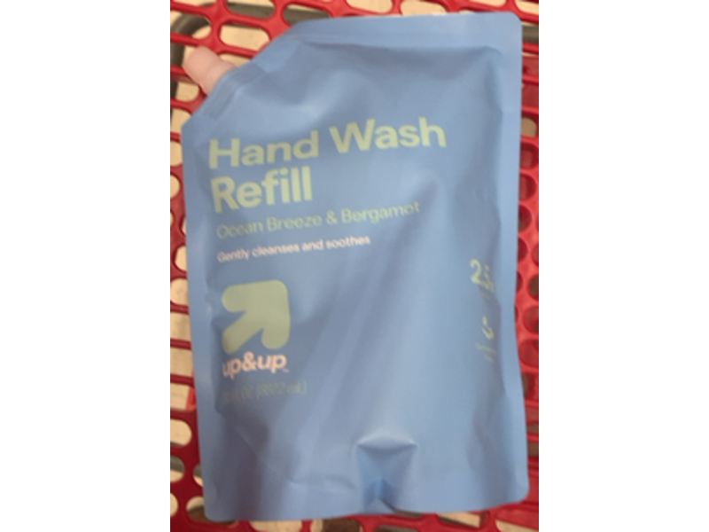 Up & Up Hand Soap Refill, Ocean Breeze & Bergamot, 30 fl oz/887.2 mL