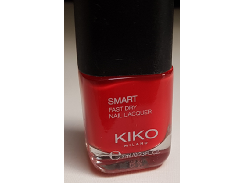 Kiko Milano Smart Fast Dry Nail Lacquer, 11 Fire Red, 0.23 fl oz/7 mL