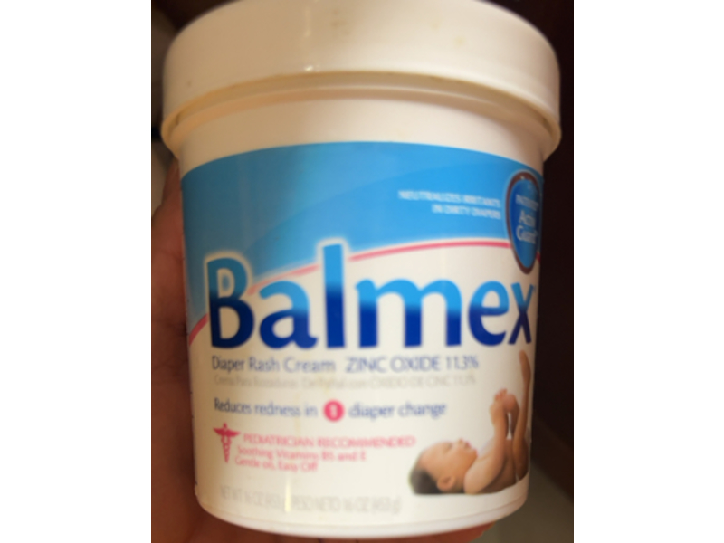 Balmex Diaper Rash Cream, Zinc Oxide, 16 oz/453 g, Pack Of 6