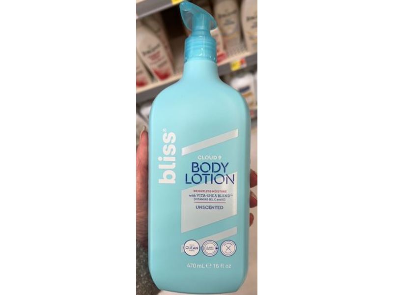 Bliss Cloud 9 Body Lotion, Unscented , 16 fl oz/470 mL