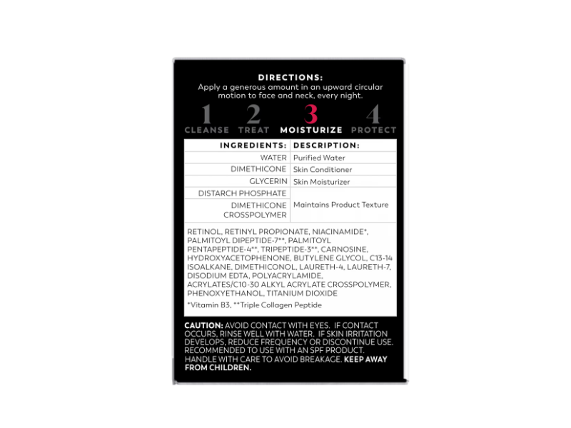 Olay Regenerist Retinol 24 Max Night Hydrating Moisturizer, Vitamin B3+, 1.7 oz/48 g