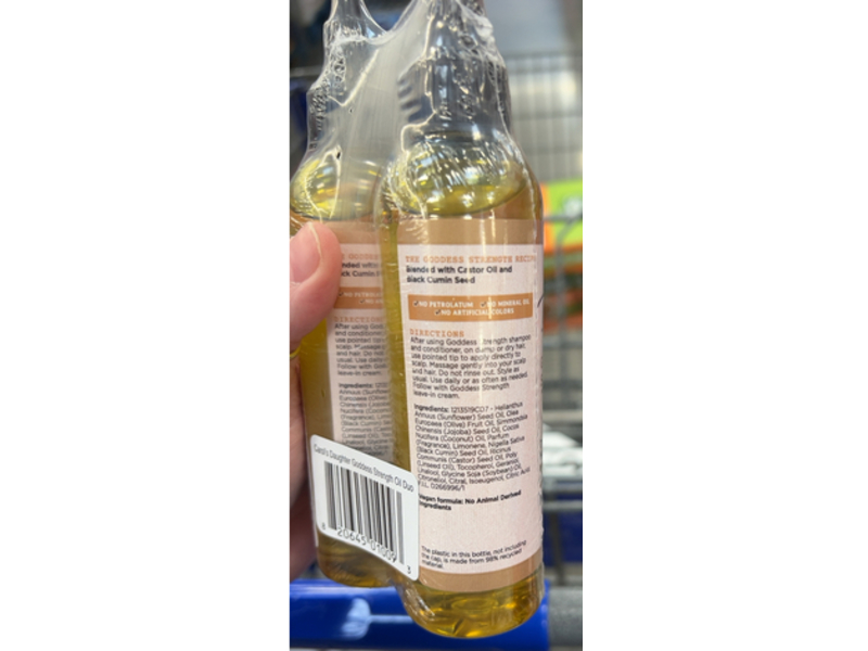 Carol's Daughter Hair & Scalp Oil, Goddess Strength, 4.2 fl oz/125 mL, Pack Of 2