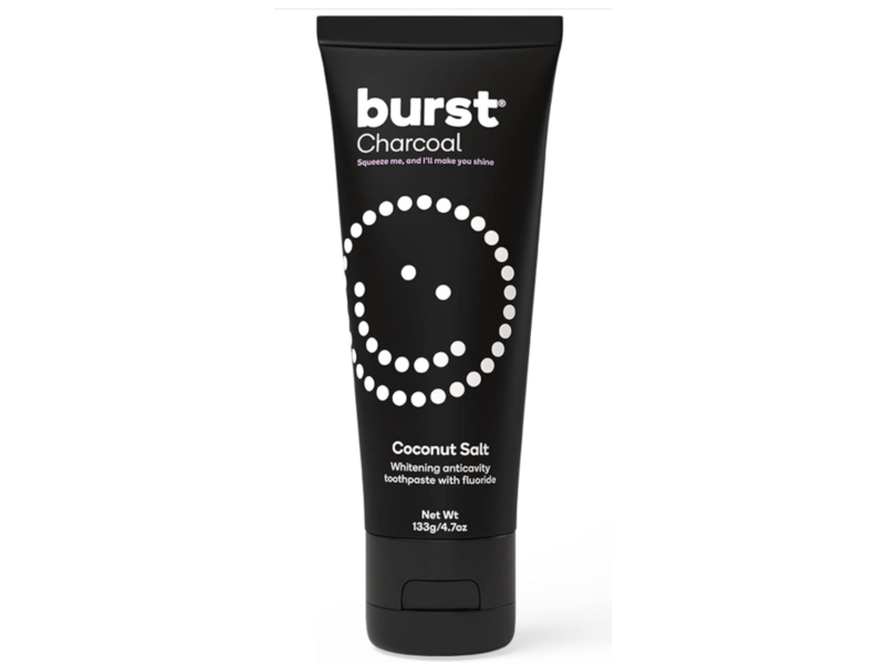 Burst Charcoal Whitening Anticavity Toothpaste, Coconut Salt, 4.7 oz/133 g