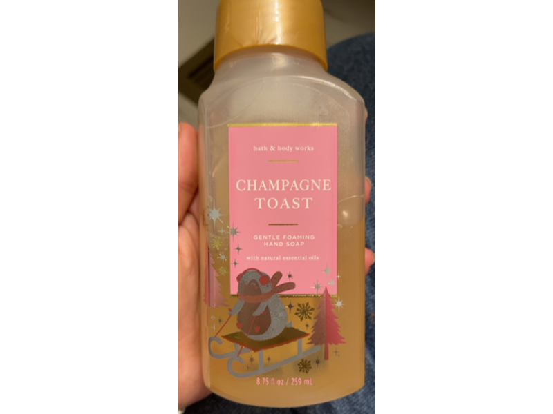 Bath & Body Works Champagne Toast Gentle Foaming Soap, Natural Essential Oils, 8.75 fl oz/259 mL