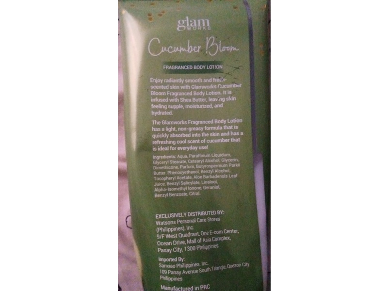 Glam Works Fragranced Body Lotion, Cucumber Bloom, 400 mL