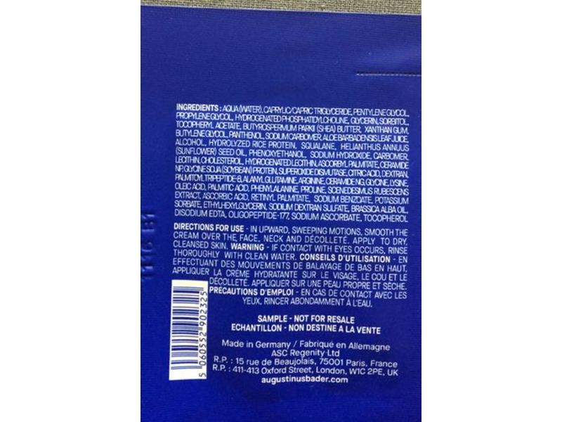 Augustinus Bader The Cream, Tfc8, 0.067 fl oz/2 mL