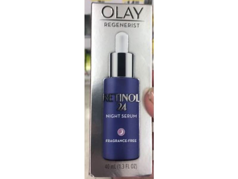 Olay Regenerist Retinol 24 Night Serum, Fragrance Free, 1.3 fl oz/40 mL