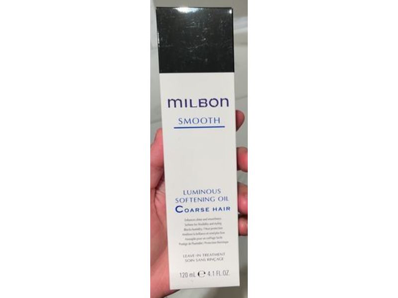 Milbon Luminous Softening Coarse Hair Oil, Leave-In Treatment, Smooth, 4.1 fl oz/120 mL