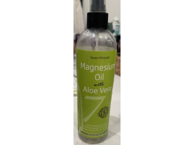 Seven Minerals Magnesium Oil, Aloe Vera, 12 fl oz/355 mL