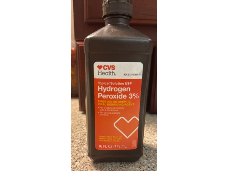 CVS Health First Aid Antiseptic, Hydrogen Peroxide 3%, 16 fl oz/473 mL