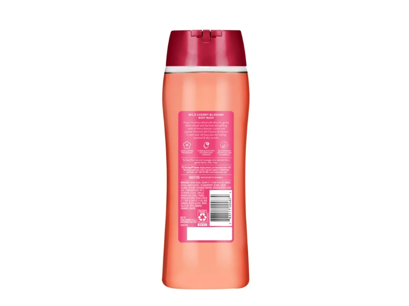 Suave Essentials Body Wash, Wild Cherry Blossom, 18 fl oz/532 mL