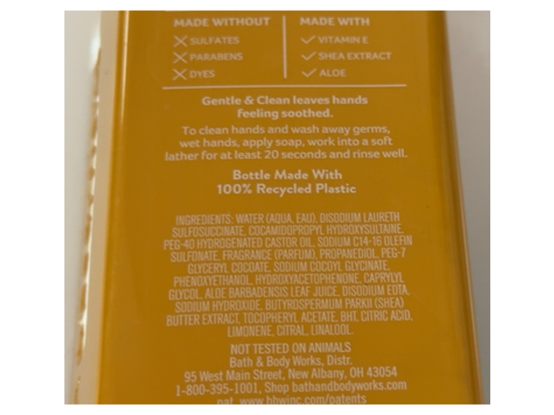 Bath & Body Works Gentle & Clean Foaming Hand Soap, Sunshine & Lemons, 8.75 fl oz / 259 mL