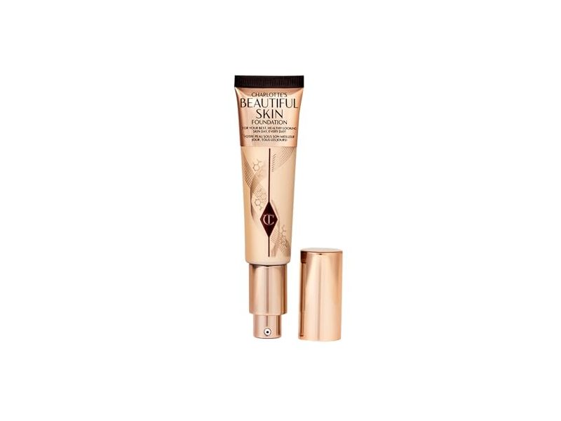 Charlotte Tilbury Beautiful Skin Foundation, 02 Warm, 1 fl oz/30 mL
