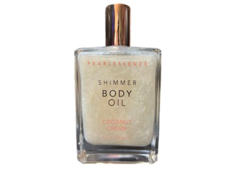 Pearl Essence Shimmer Body Oil, Coconut Cream, 5 fl oz/147 mL