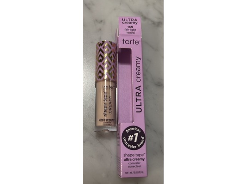 Tarte Ultra Creamy Concealer, 16N Fair-Light Neutral, 0.033 fl oz/1 mL