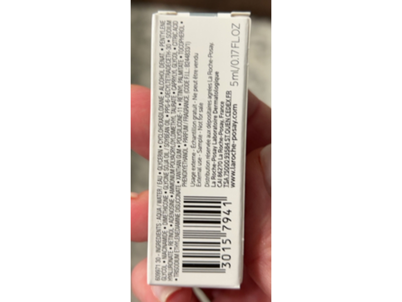 La Roche Posay Retinol Serum, Vitamin B3, 0.17 fl oz/5 mL