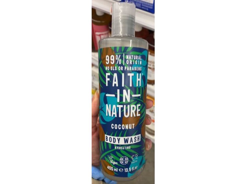 Faith In Nature Hydrating Bodywash, Coconut, 13.5 fl oz/400 mL