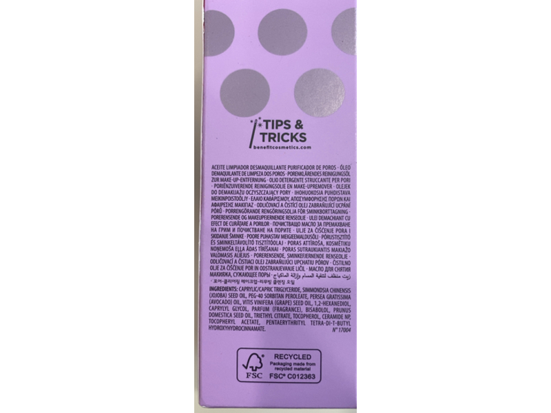 Benefit The Porefessional Get Unblocked Makeup Removing Cleansing Oil, 1.5 fl oz/45 mL