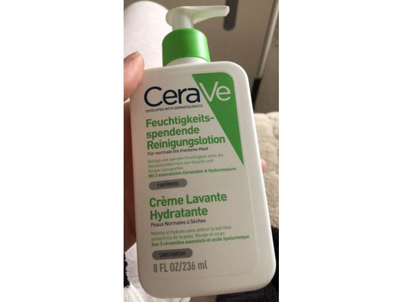 CeraVe Hydrating Facial Cleanser, 8 fl oz/236 mL