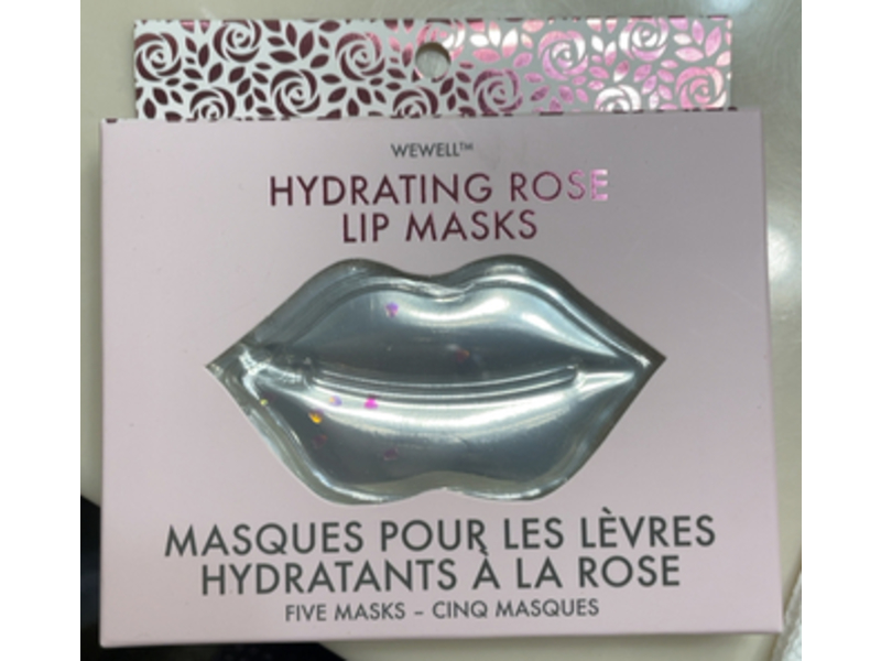 We Well Hydrating Rose Lip Masks, 5 Count