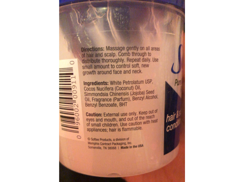 Softee Hair & Scalp Conditioner, Coconut Oil, 12 oz/340 g