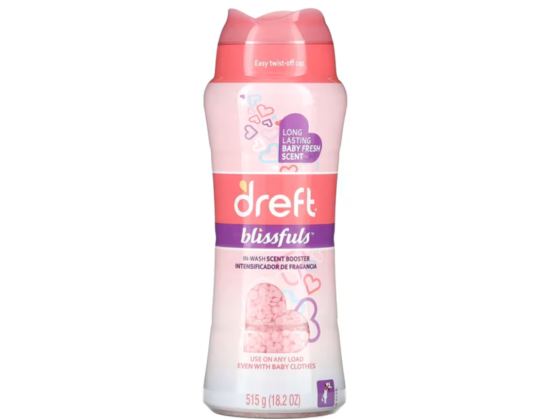 Dreft Blissfuls In-Wash Scent Booster, Baby Fresh, 18.2 oz/515 g