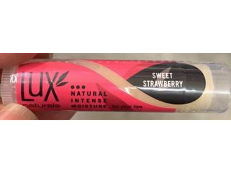 Lux Naturals Intense Moisture Lip Balm, Sweet Strawberry, 0.15 oz