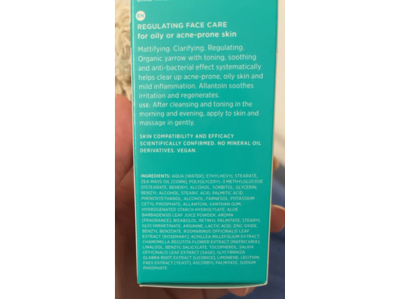 Annemarie Borlind Purifying Care System Cleansing Regulating Facial Cream, 2.53 oz/75 mL