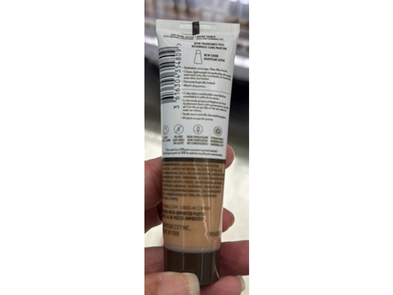 Covergirl Clean Invisible Foundation, 153 Sand Beige, 1 fl oz/30 mL