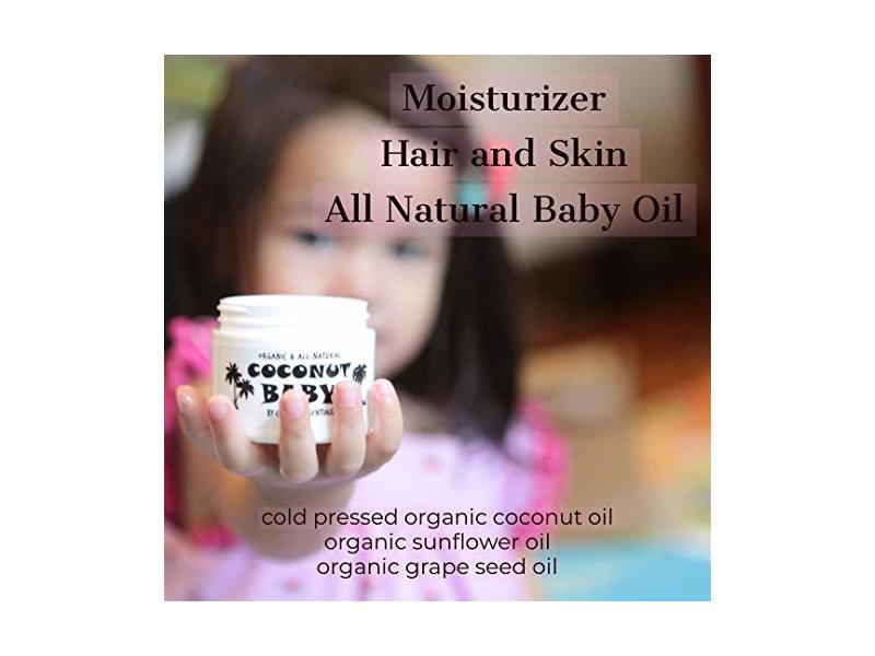 Coconut Essentials Coconut Baby Oil for Hair & Skin, 2 fl oz