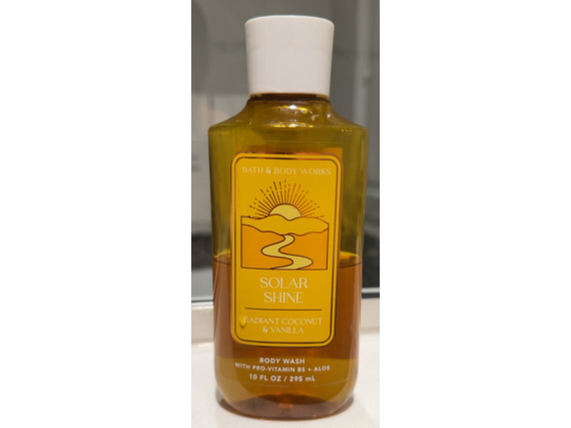 Bath & Body Works Solar Shine Body Wash, Radiant Coconut & Vanilla, 10 fl oz/295 mL, Pack Of 2