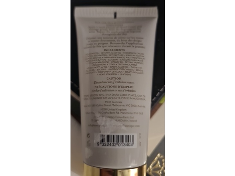 Mor Hand Cream, Snow Gardenia, 1.7 fl oz/50 mL