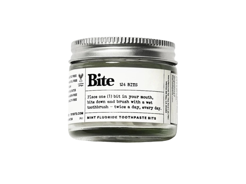Bite Toothpaste Bits, Mint Fluoride, 124 Count