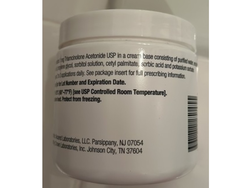 Triamcinolone Acetonide Cream 0.1% USP, 454 g, Ascend Laboratories (RX)
