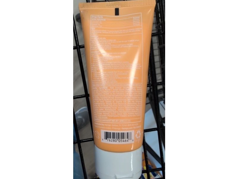 Hempz Ultimate Hydration Face Herbal Sunscreen, SPF 50, Sweet Pineapple & Honey Melon, 3 fl oz/88 mL