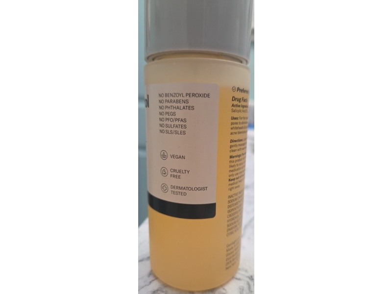 Geologie Acne Control Face Wash, 2% Salicylic Acid, 6 fl oz/180 mL