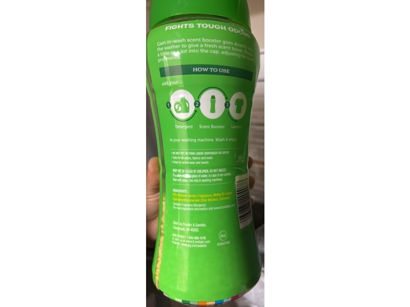 Gain In-Wash Scent Booster, Original, 13.2 oz/374 g