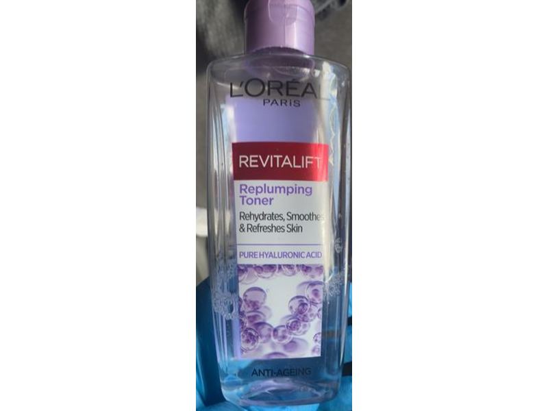 L'Oreal Paris Revitalift Replumbing Toner, Hyaluronic Acid, 200 mL