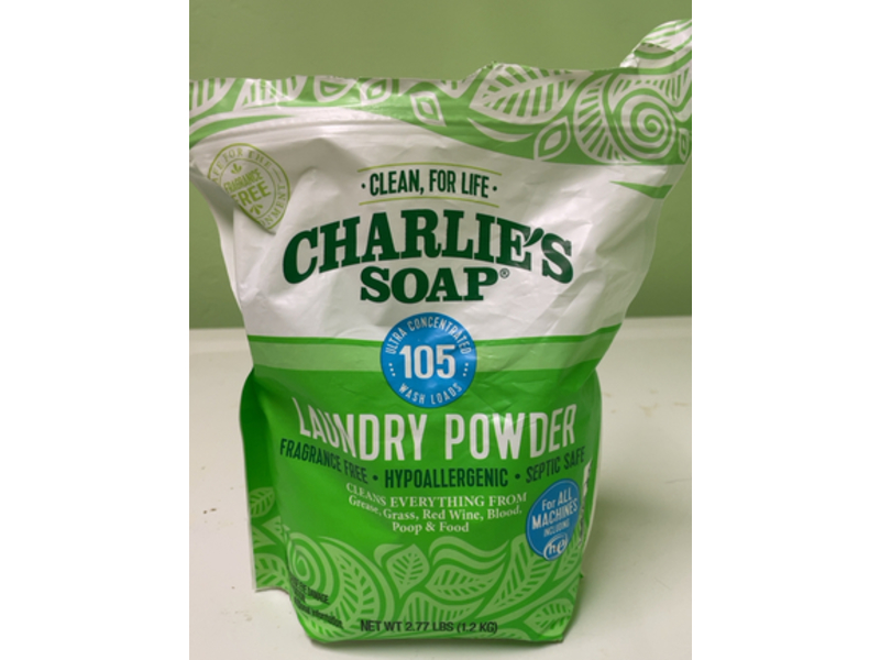 Charlie's Soap Laundry Detergent Powder, 105 Loads, 1.2 Kg