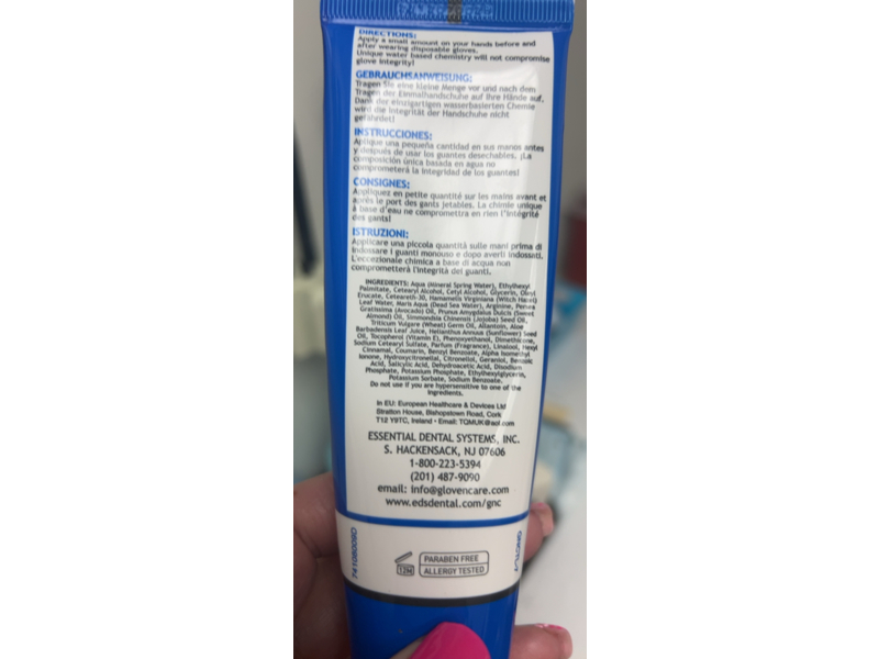 Glove'N Care Hand Cream, Mineral Rich Dead Sea, 3.4 oz/100 mL, 6 Count