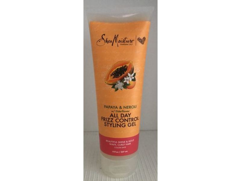 SheaMoisture All Day Frizz Control Styling Gel, Papaya And Neroli, 8 fl oz / 237 mL