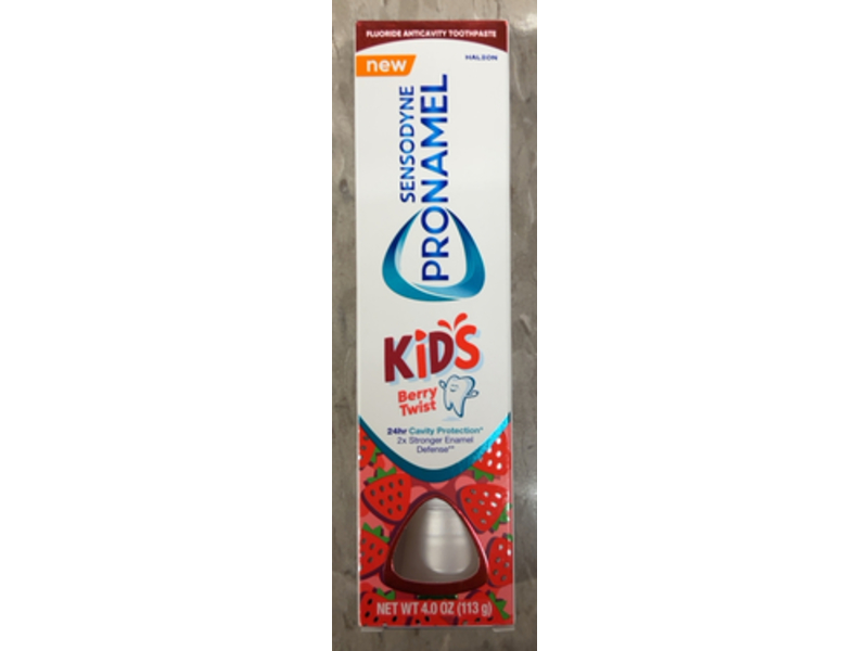 Sensodyne Pronamel Kids Fluoride Anticavity Toothpaste, Berry Twist, 4.0 oz/113 g
