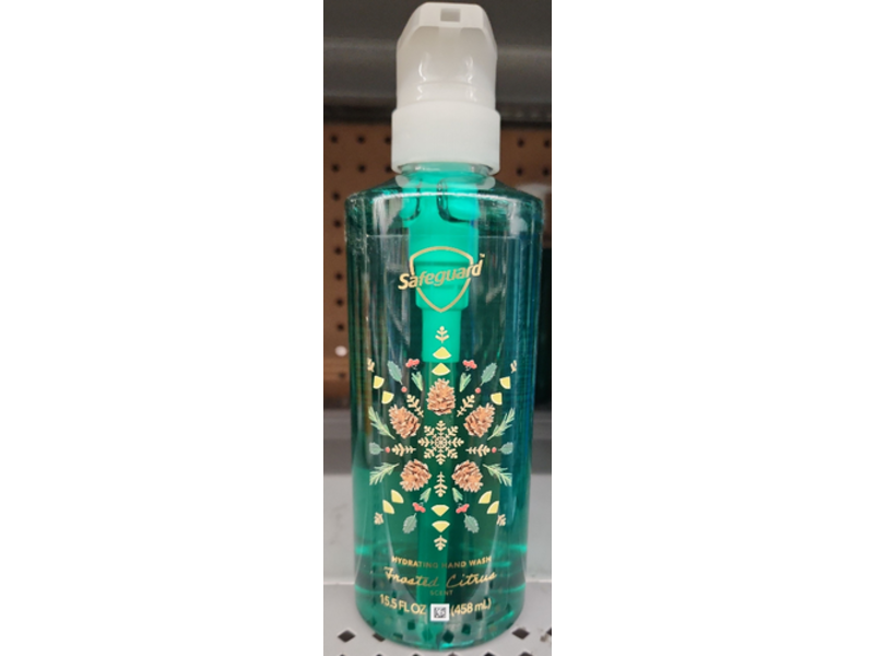 Safeguard Hydrating Hand Wash, Frosted Citrus, 15.5 fl oz/458 mL, Pack Of 4