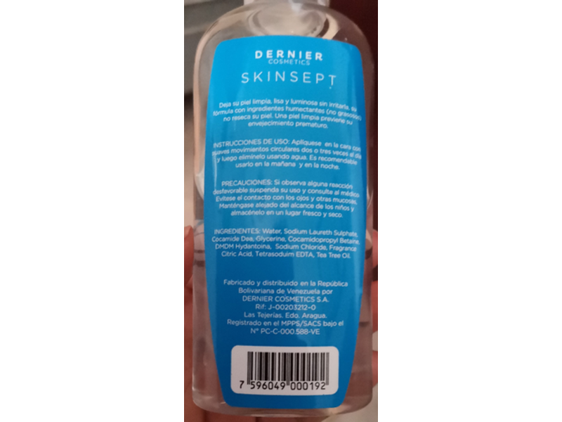 Dernier Skinsept Facial Cleansing Solution, 200 ml