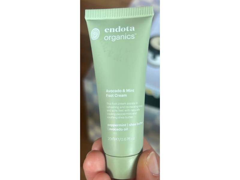 Endota Organics Avocado & Mint Foot Cream, 0.67 fl oz/20 mL