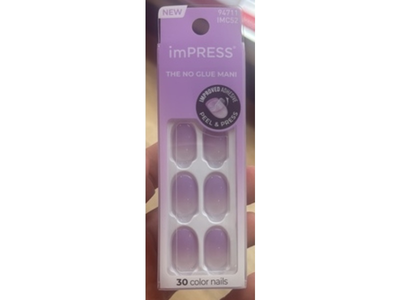 Impress The No Glue Mani Press On Nails, Take A Chance, 30 Count