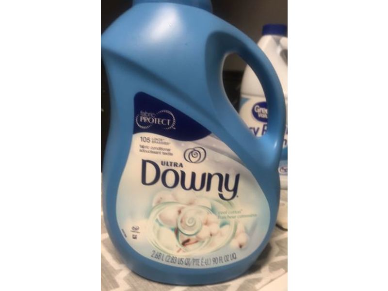 Downy Ultra Fabric Conditioner, Cool Cotton, 105 Loads, 90 fl oz/2.68 L