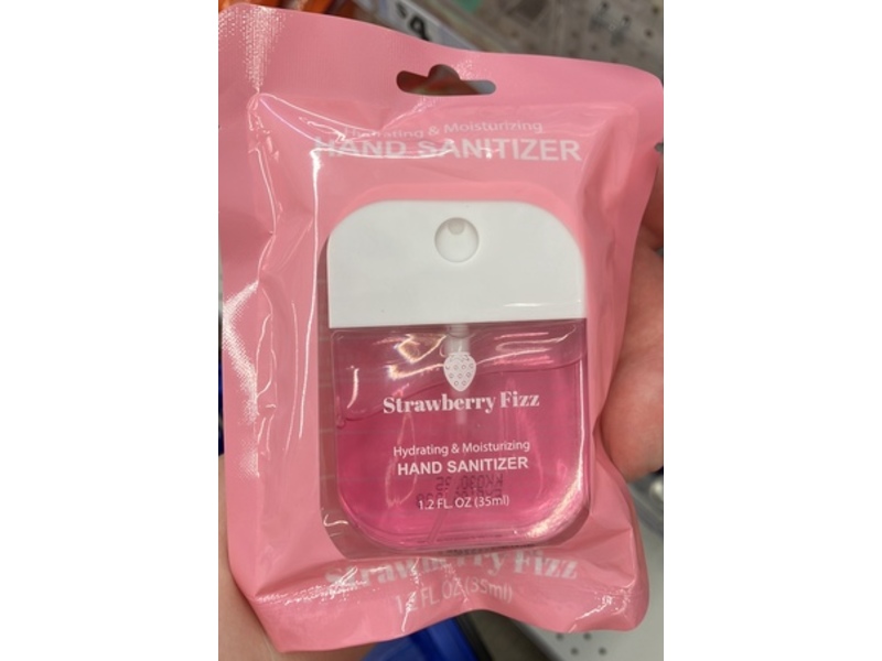 Five Below Hand Sanitizer, Strawberry Fizz, 1.2 fl oz/35 mL