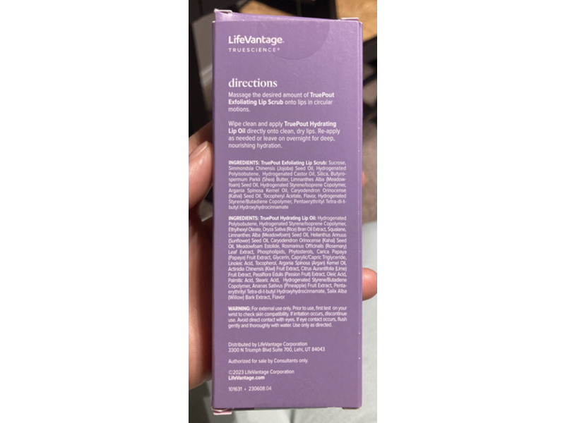 Life Vantage True Pout Advanced Lip Duo, Wild Berry + French Vanilla, 0.7 fl oz/21 mL