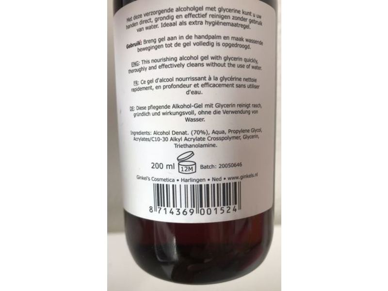 Ginkel's Hand Care Hygiene Gel, 200 mL